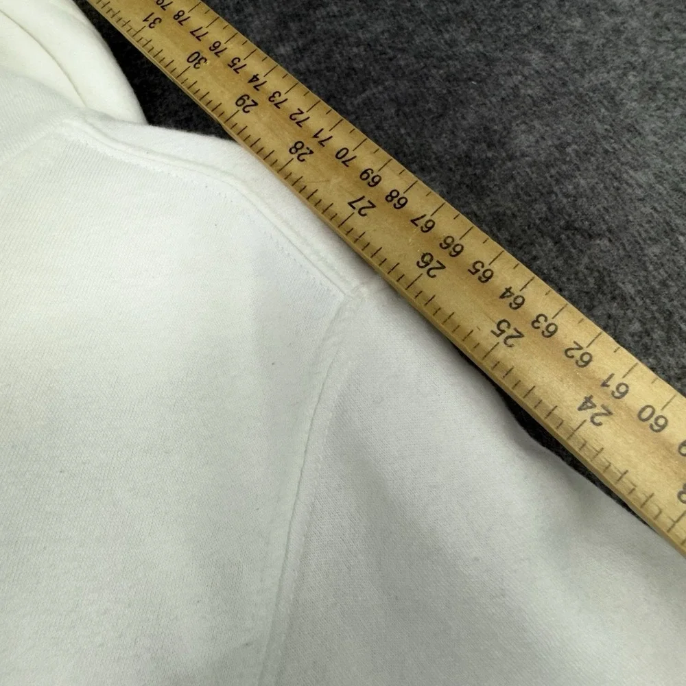The North Face‎ Hoodie Mens XS Beige Pullover Fleece Logo Sweatshirt Graphic